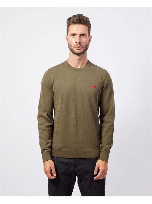 Hugo men's sweater with logo label HUGO | 50475083257